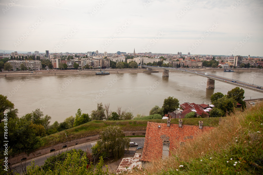 Petrovaradin Fortress, on the Danube river, overlooking Novi Sad, Serbia