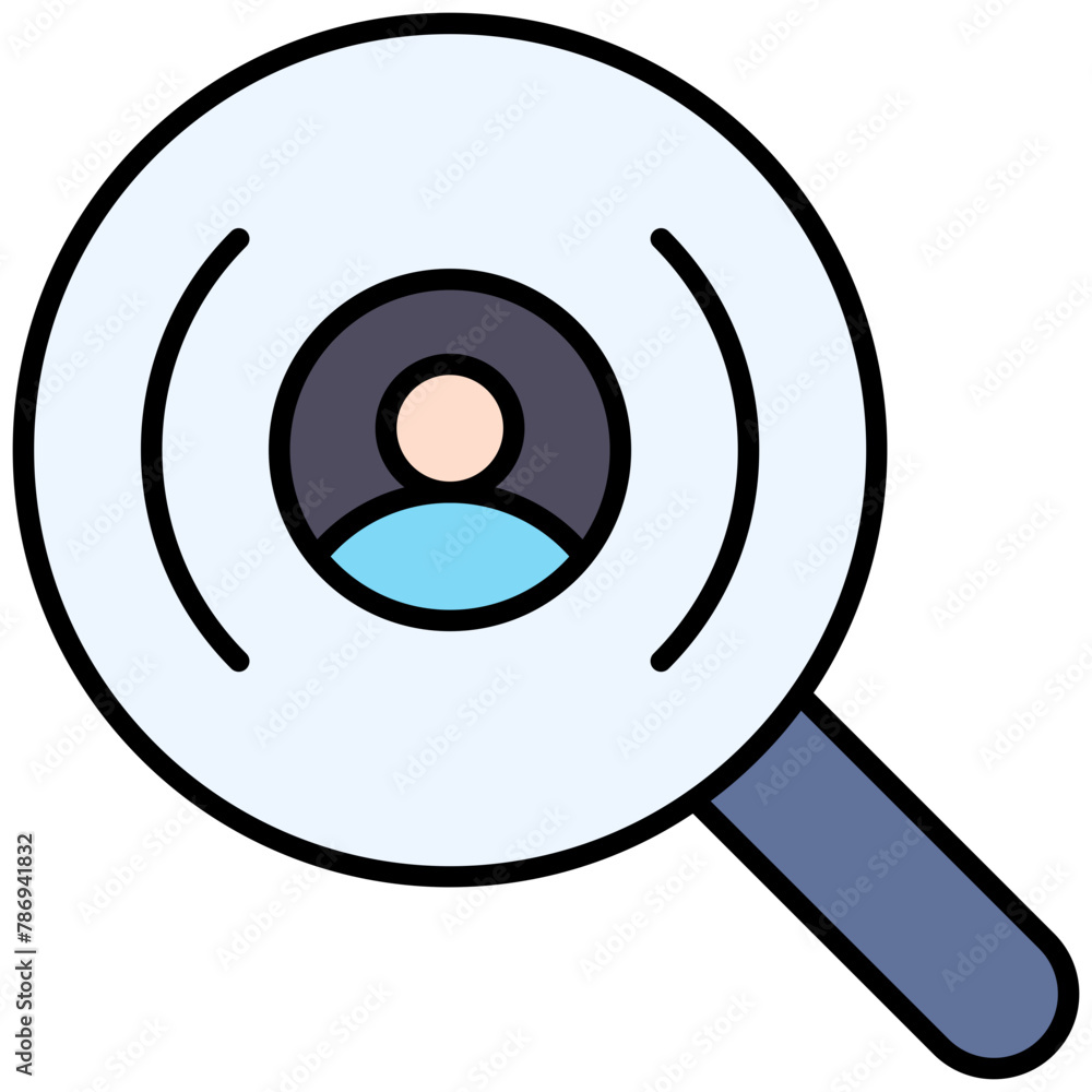 user, scan, lense, search, tool Icon user, scan, lense, search, tool Icon
