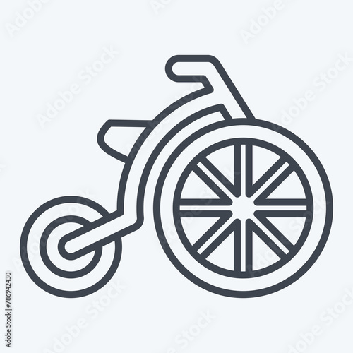 Icon Vintage. related to Photos and Illustrations symbol. line style. simple design illustration