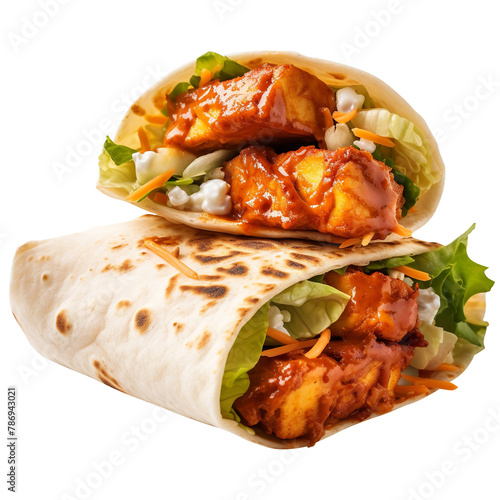  Yummy Butter Paneer Tikka isolated on white background photo