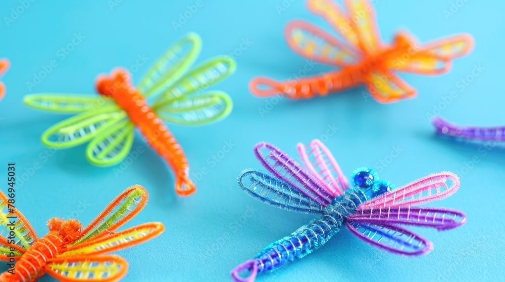 DIY Art Activity Creating Colorful Pipe Cleaner Dragonflies for Children DIY Art Activity Creating Colorful Pipe Cleaner Dragonflies for Children