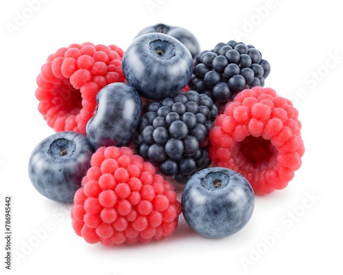 Juicy Ripe Berry on a White Surface