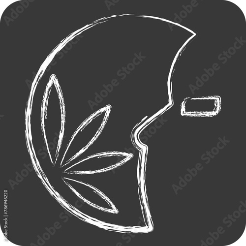 Icon Beauty. related to Photos and Illustrations symbol. chalk Style. simple design illustration