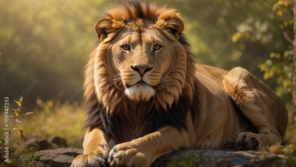 Obraz premium Lion in nature