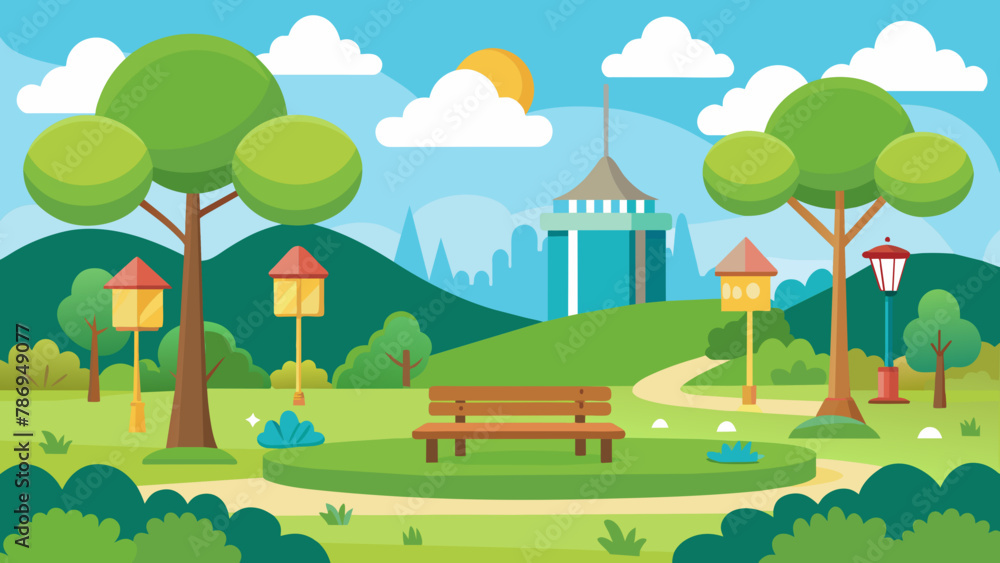Obraz premium Park and svg file