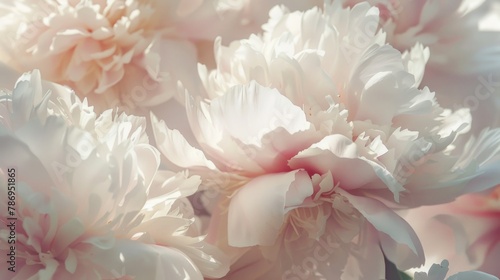 Close up of a bunch of white flowers, perfect for nature-themed designs © Fotograf