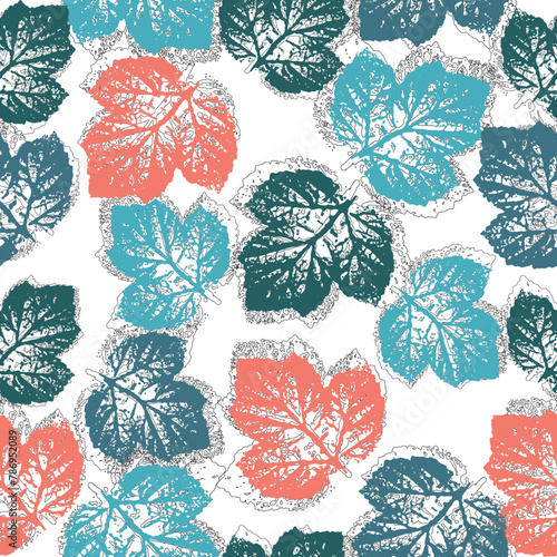 floral pattern on tie dyeing background