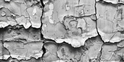 Black and white photo of peeling paint. Ideal for design projects