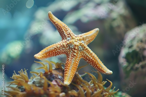 Close up of a starfish in an aquarium. Perfect for marine life concepts © Fotograf