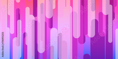 Abstract Multi Colored Retro Style Design - White, Pink, Purple, Blue Colors - Banner, Background, Poster or Landing Page Design, Multi Purpose Template