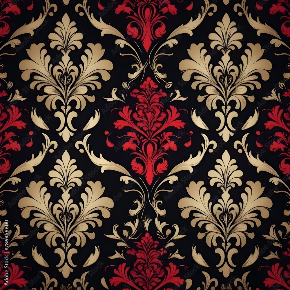 seamless damask pattern seamless damask pattern