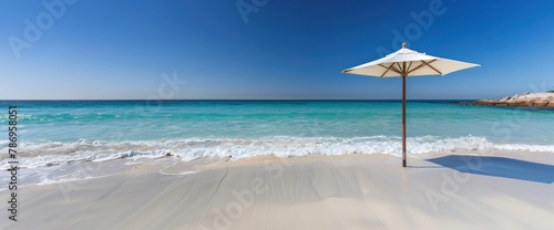 Blissful dozes beneath the shade of a beach umbrella, lulled by the sound of waves, professional photography and light , Summer Background photo