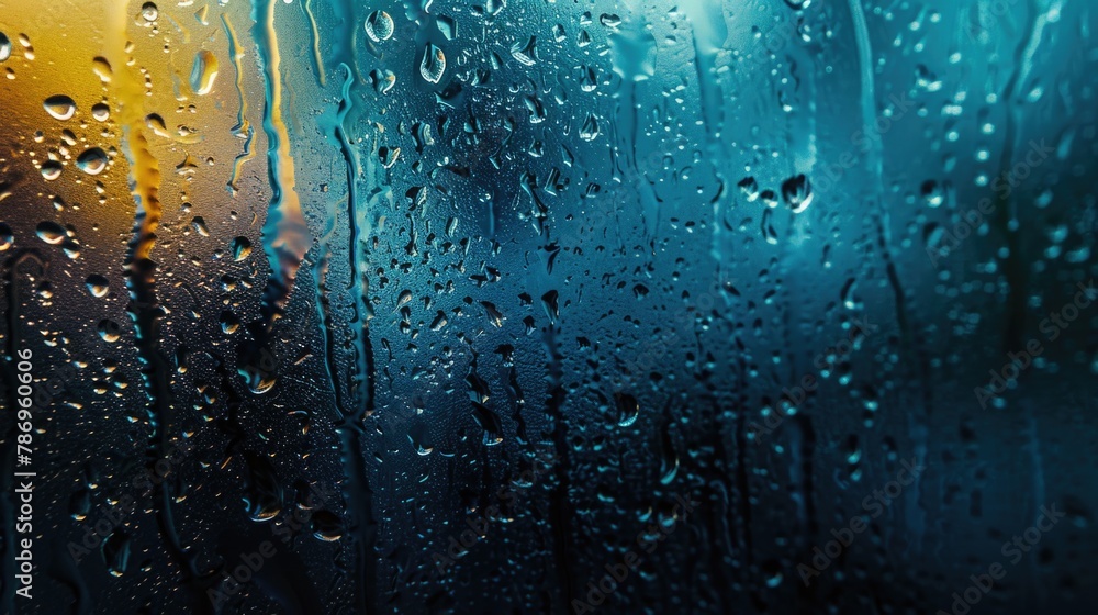 Raindrops on a window, suitable for weather or nature concepts Raindrops on a window, suitable for weather or nature concepts