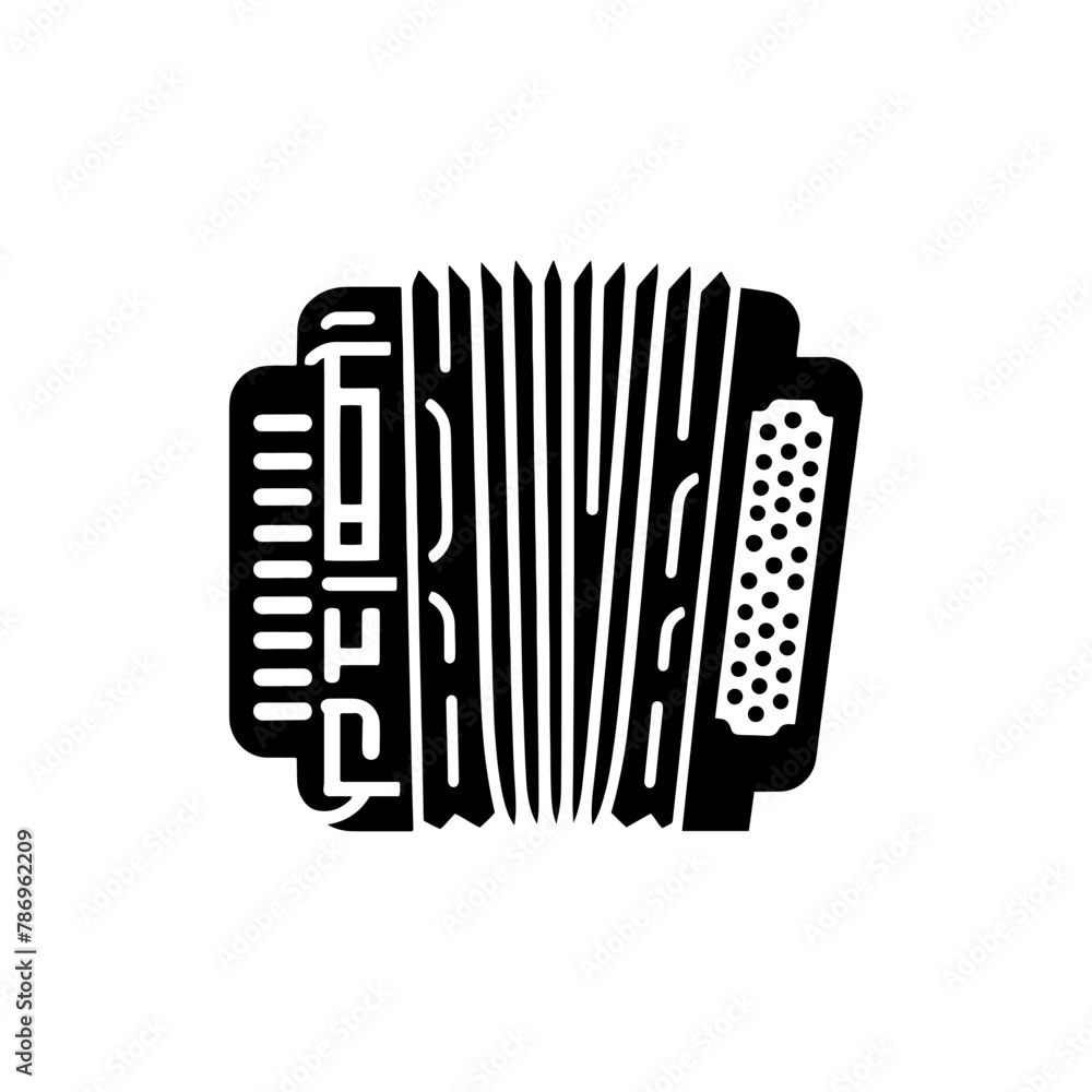 Classic Squeeze: Black Vector Silhouette of an Accordion- Accordion illustration- minimalist Accordion vector Classic Squeeze: Black Vector Silhouette of an Accordion- Accordion illustration- minimalist Accordion vector