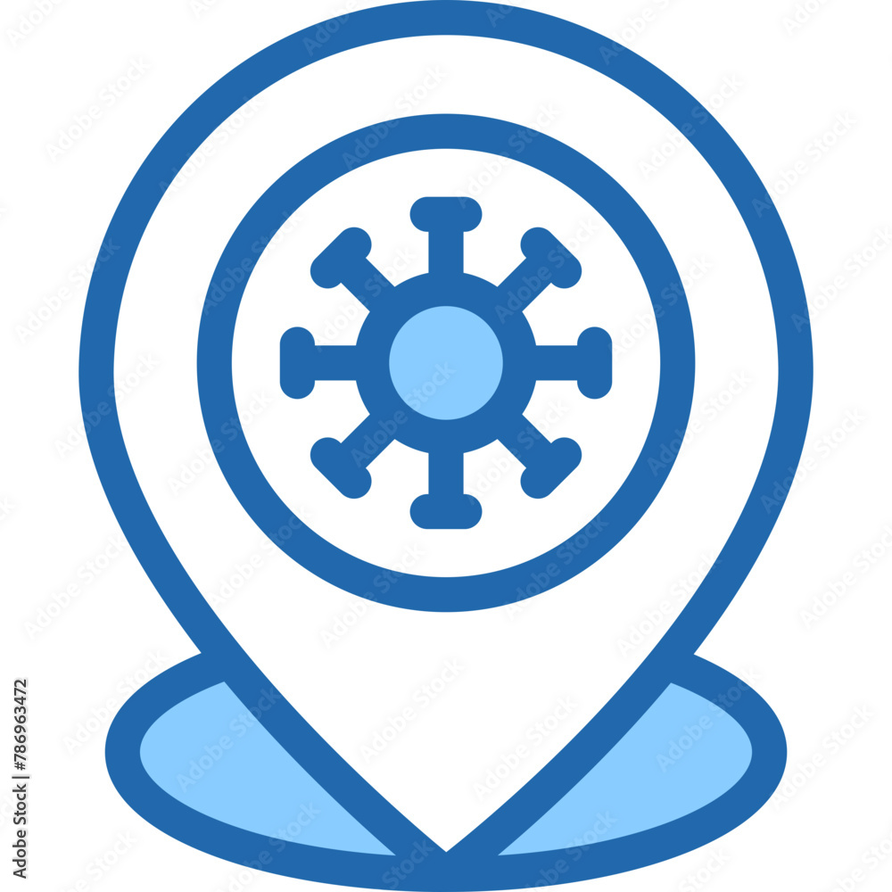 virus Area, map, navigation, pin Icon virus Area, map, navigation, pin Icon