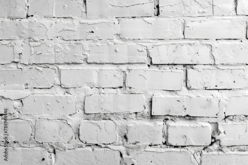 Detailed close-up of a textured brick wall. Suitable for background or texture use