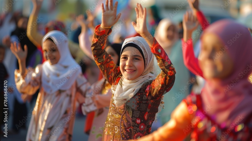 Joyous eid al fitr celebrations fill city streets with emotional festivities and jubilant gatherings