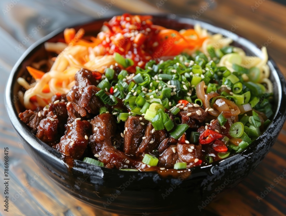 A bowl of braised beef noodles A bowl of braised beef noodles