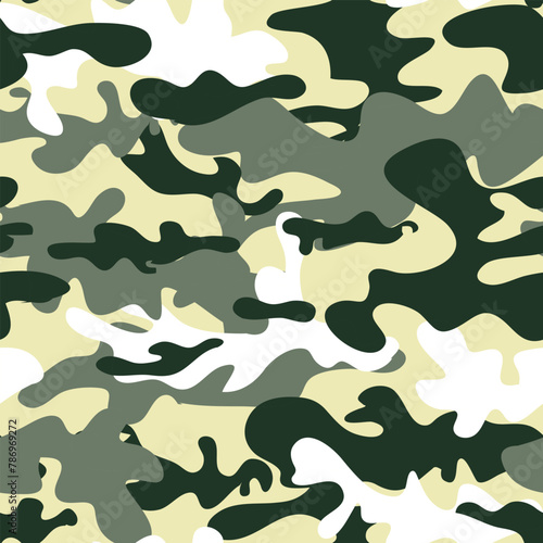 Seamless Camouflage pattern vector Set of Seamless Digital Camouflage pattern vector