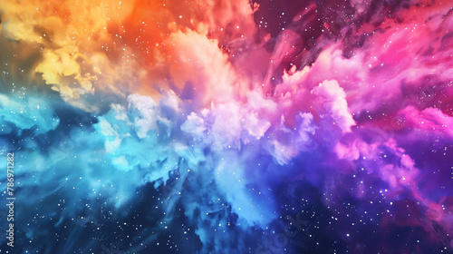 Abstract background with color explosion
