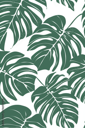 seamless pattern with leaves