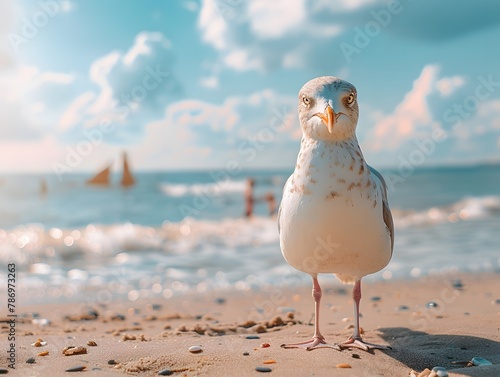 gull at the seaside
