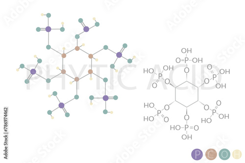 phytic acid molecular skeletal chemical formula