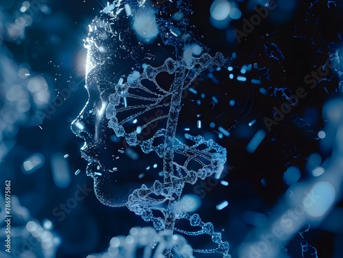 Glowing cell structures in a hyper realistic photographic digital style.