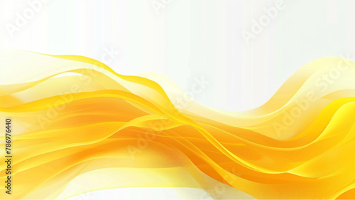Abstract Yellow White Wave Background Design