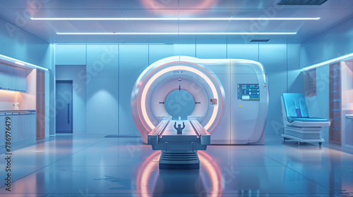 Advanced MRI or CT scan medical diagnosis machine 