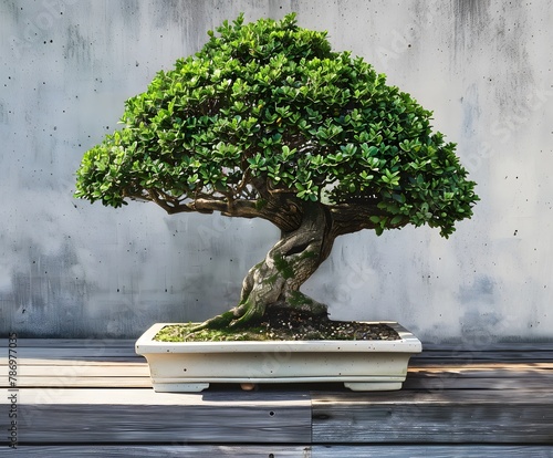Bonsai tree in pot
