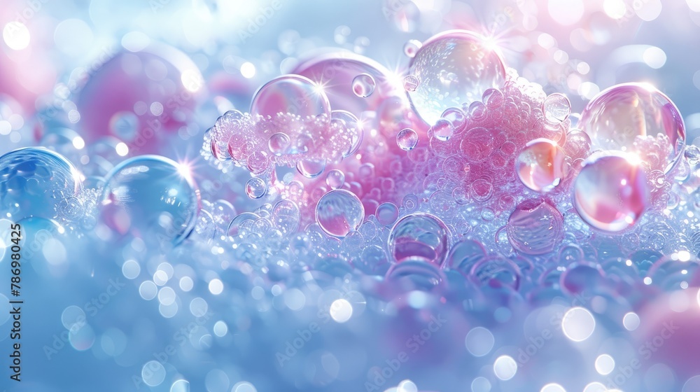 Transparent Cosmetic Gel Beads in Abstract Artistic Shapes. Transparent Cosmetic Gel Beads in Abstract Artistic Shapes.