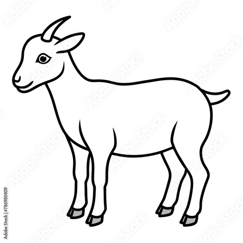goat isolated mascot,goat silhouette,goat vector,icon,svg,characters,Holiday t shirt,black goat drawn trendy logo Vector illustration,goat line art on a white background