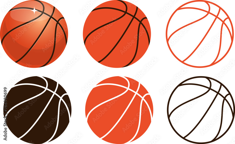 Obraz premium basketball set