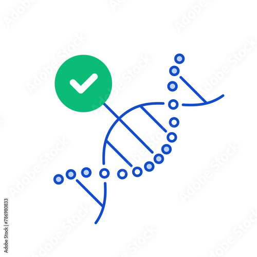 dna helix icon for scientific research
