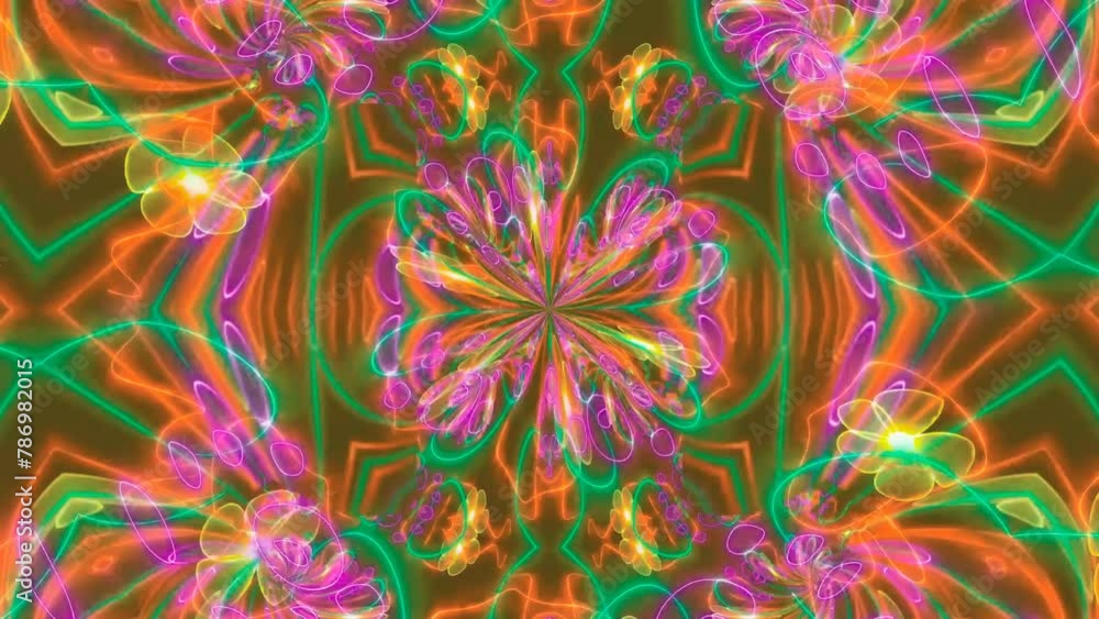 A vibrant abstract pattern that resembles a kaleidoscope effect, with bright neon colors creating an energetic and dynamic visual effect. A vibrant abstract pattern that resembles a kaleidoscope effect, with bright neon colors creating an energetic and dynamic visual effect.