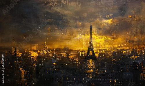 Paris in Black Gold