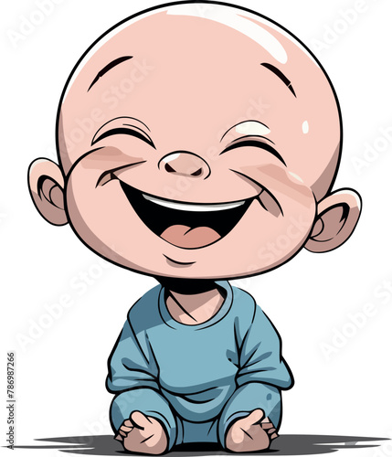 Piccolo bambino che ride felice 0 2