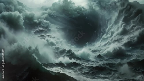 Whirlpool's Wrath: A Minimalist Sea Monster's Symphony. Concept Fantasy Creatures, Minimalist Art, Sea Monsters, Symphony, Whirlpool's Wrath photo