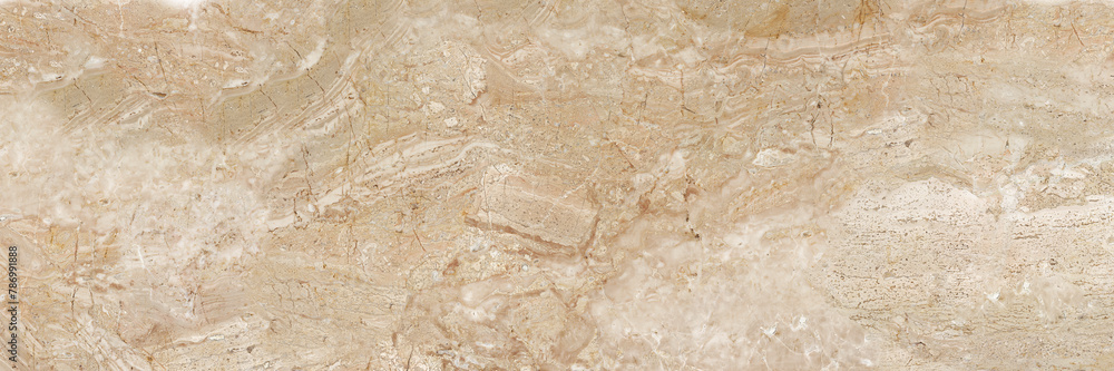 Fototapeta premium Natural beige marble texture, stone macro background
