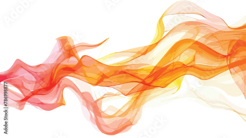 Fire abstract shapes made of fractal textures. flat vector