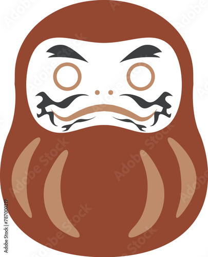 hand drawn daruma