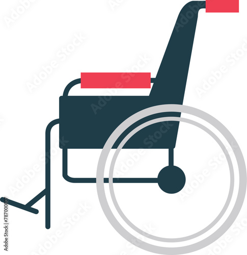 hand drawn wheel chair