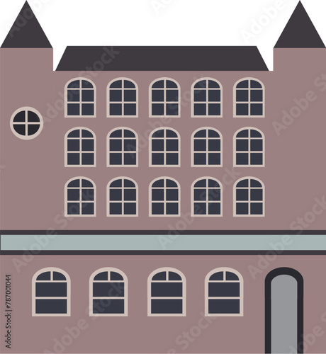 hand drawn building