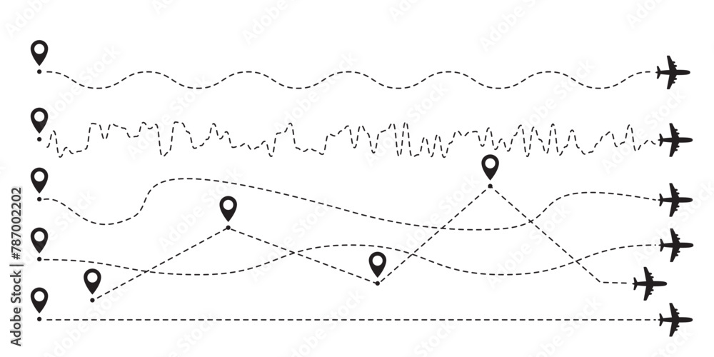 Airplane Track, Plane Path, Aircraft Tracking, Flight Trace, Plane ...