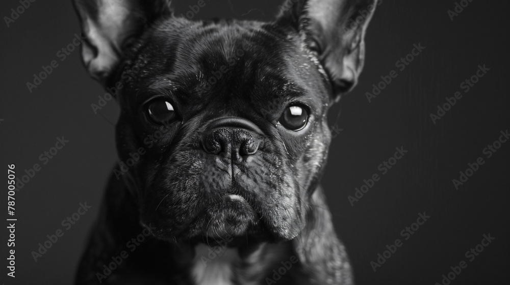 French bulldog portrait on a scaler