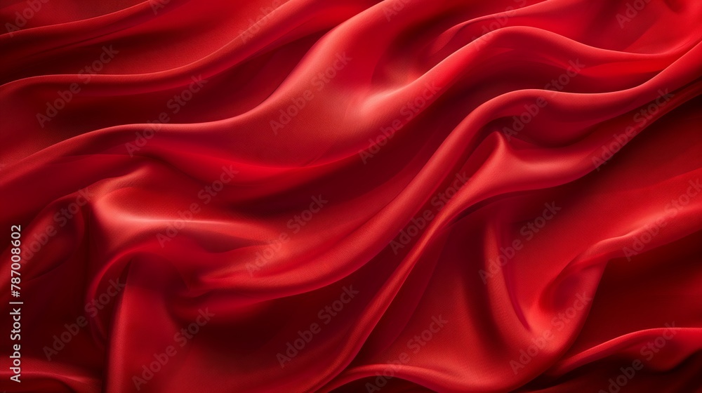 Luxurious red silk background. Elegant fabric with satin texture, perfect for adding touch of luxury to any design Luxurious red silk background. Elegant fabric with satin texture, perfect for adding touch of luxury to any design