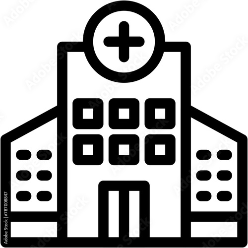 Hospital, building, health clinic, medical, hospitalization Icon