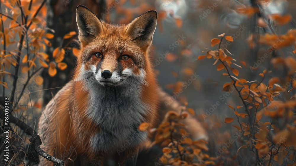 Fototapeta premium Fox in natural habitat