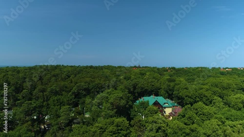 Wallpaper Mural Beautiful Landscape Krynica Morska Piekny Krajobraz Aerial View Poland Torontodigital.ca